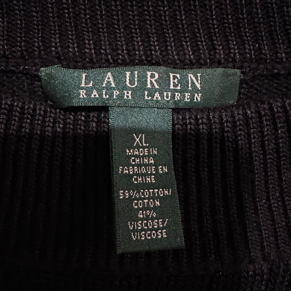 Ralph Lauren Cable-knit black sweater - Picture 2 of 5